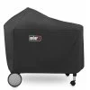 Weber Grill Covers 53-in W x 45-in H Black Polyester Charcoal Grill Cover