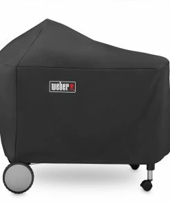 Weber Grill Covers 53-in W x 45-in H Black Polyester Charcoal Grill Cover