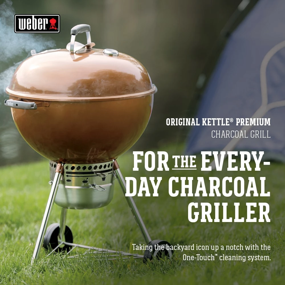 Weber Charcoal Grills Original Kettle Premium 22-in W Copper Kettle Charcoal Grill 3 Weber Charcoal Grills Original Kettle Premium 22-in W Copper Kettle Charcoal Grill - Image 3