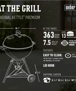 Weber Charcoal Grills Original Kettle Premium 22-in W Copper Kettle Charcoal Grill 18 Weber Charcoal Grills Original Kettle Premium 22-in W Copper Kettle Charcoal Grill -Weber Online Store 04690389