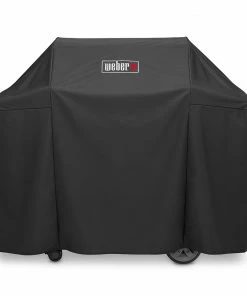 Weber Grill Covers 58-in W x 44.5-in H Black Gas Grill Cover