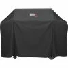 Weber Grill Covers 65-in W x 44.5-in H Black Gas Grill Cover