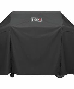Weber Grill Covers 65-in W x 44.5-in H Black Gas Grill Cover