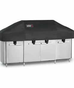 Weber Grill Covers 91-in W x 21.5-in H Black Modular Outdoor Kitchen Gas Grill Cover
