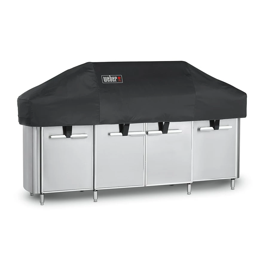 Weber Grill Covers 91-in W x 21.5-in H Black Modular Outdoor Kitchen Gas Grill Cover 1 Weber Grill Covers 91-in W x 21.5-in H Black Modular Outdoor Kitchen Gas Grill Cover