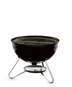 Weber Charcoal Grills Smokey Joe Silver 14-in W Black Kettle Charcoal Grill -Weber Online Store 08722605 scaled