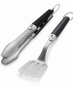 Weber Grilling Tools & Utensils 2-Pack Stainless Steel Tool Set