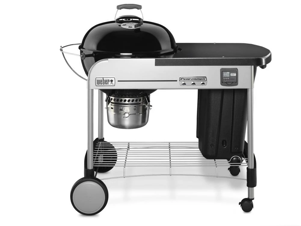 Weber Charcoal Grills Performer Premium 22-in W Black Kettle Charcoal Grill 1 Weber Charcoal Grills Performer Premium 22-in W Black Kettle Charcoal Grill