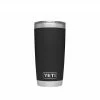 YETI Water Bottles & Mugs Rambler 20-fl oz Stainless Steel Tumbler with MagSlider Lid, Black