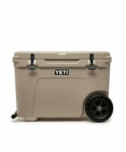 YETI Portable Coolers Tundra Haul Wheeled Insulated Chest Cooler, Tan