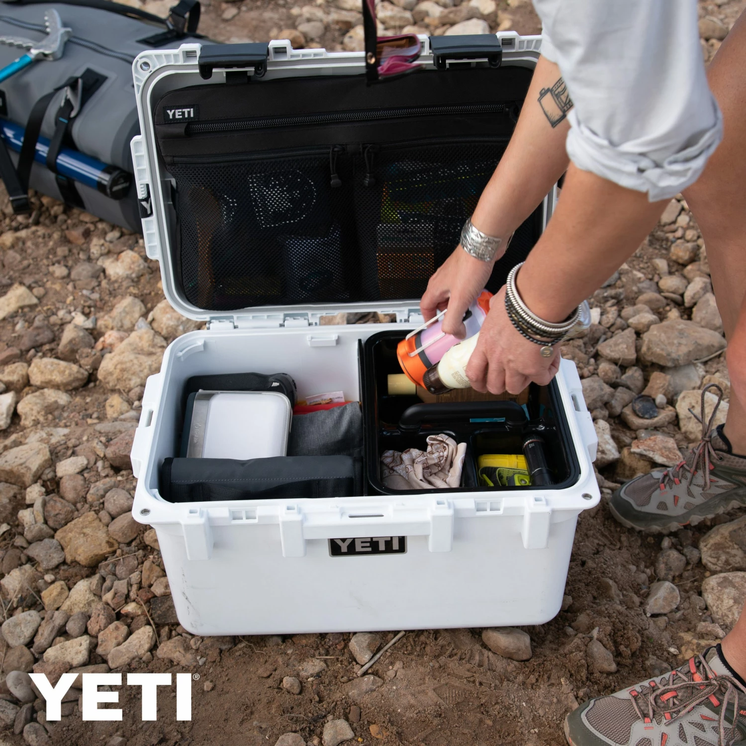 YETI Gear Storage & Containers LoadOut GoBox 30, White 21 YETI Gear Storage & Containers LoadOut GoBox 30, White - Image 21