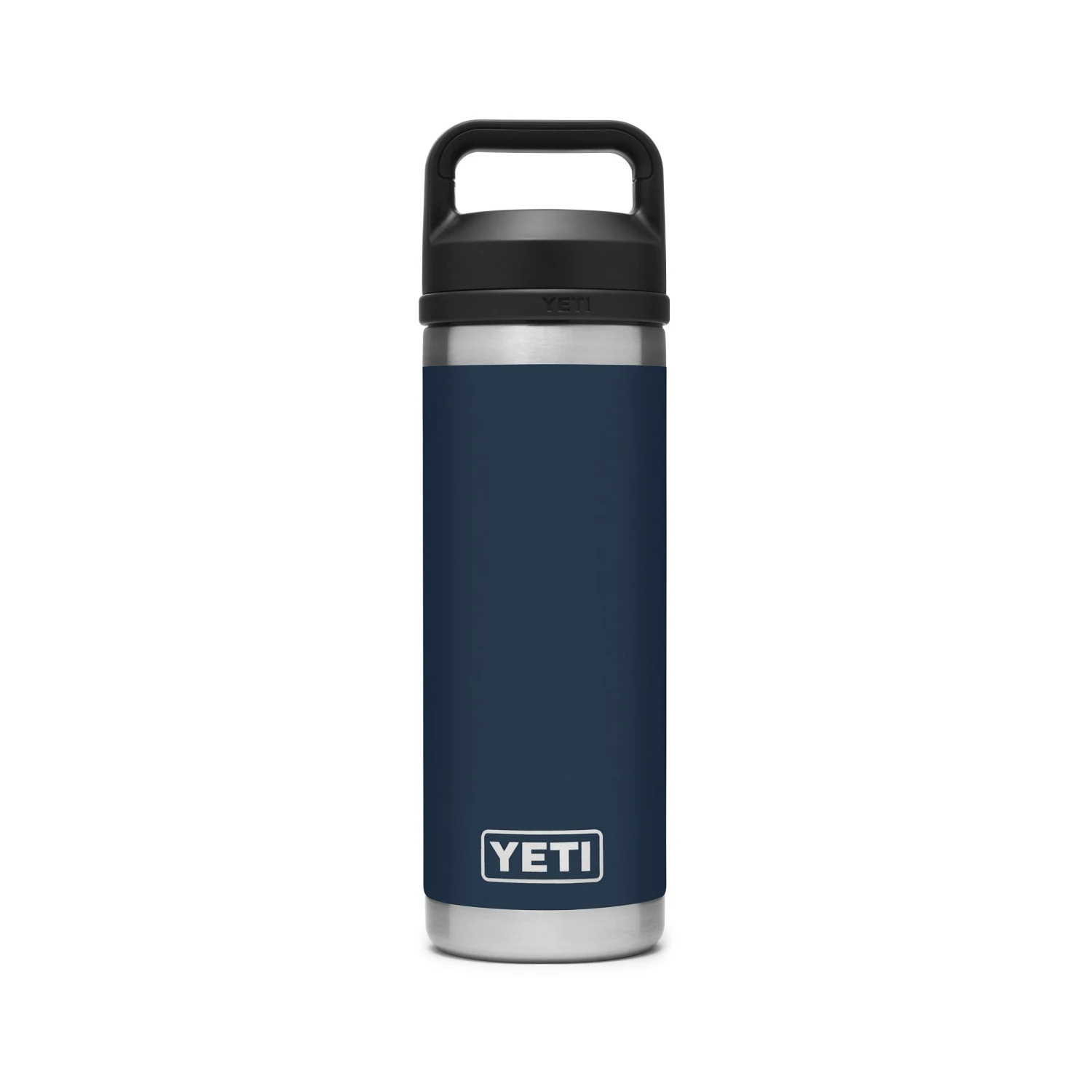 YETI Water Bottles & Mugs Rambler 18-fl oz Stainless Steel Water Bottle with Chug Cap, Navy 1 YETI Water Bottles & Mugs Rambler 18-fl oz Stainless Steel Water Bottle with Chug Cap, Navy