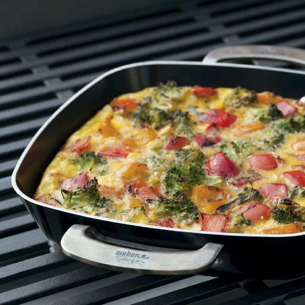 Weber Grill Cookware Ceramic Non-Stick Grill Pan Set 2 Weber Grill Cookware Ceramic Non-Stick Grill Pan Set - Image 2