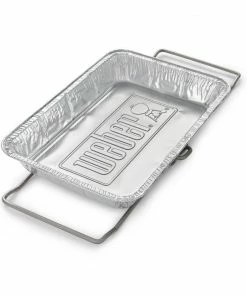 Weber Grill Drip Pans & Cups SmokeFire 1.28-in x 7.62-in W Disposable Aluminum Grill Drip Pan