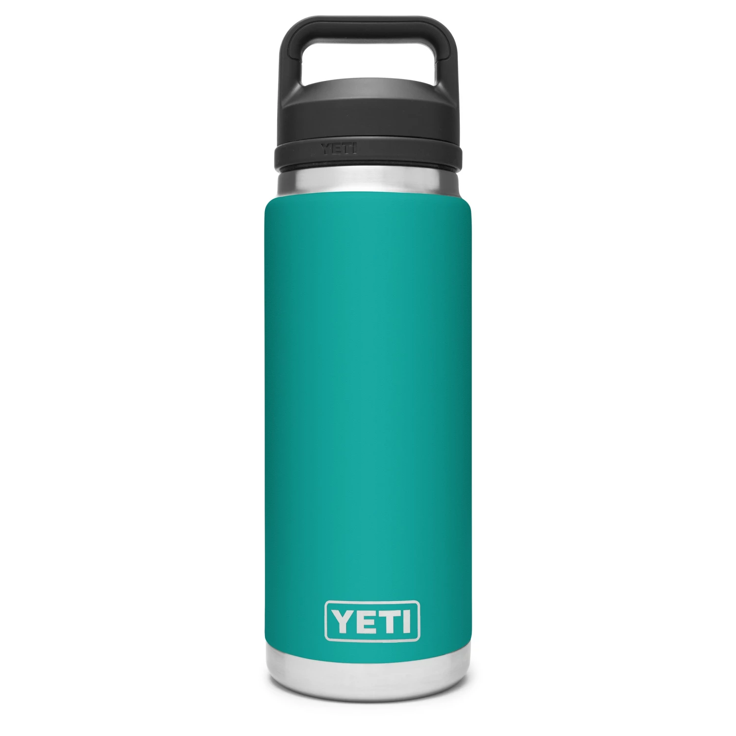 YETI Water Bottles & Mugs Rambler 26-fl oz Stainless Steel Water Bottle with Chug Cap, Aquifer Blue 1 YETI Water Bottles & Mugs Rambler 26-fl oz Stainless Steel Water Bottle with Chug Cap, Aquifer Blue