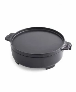 Weber Grill Cookware Porcelain-Enameled Cast-Iron Grill Pan Set