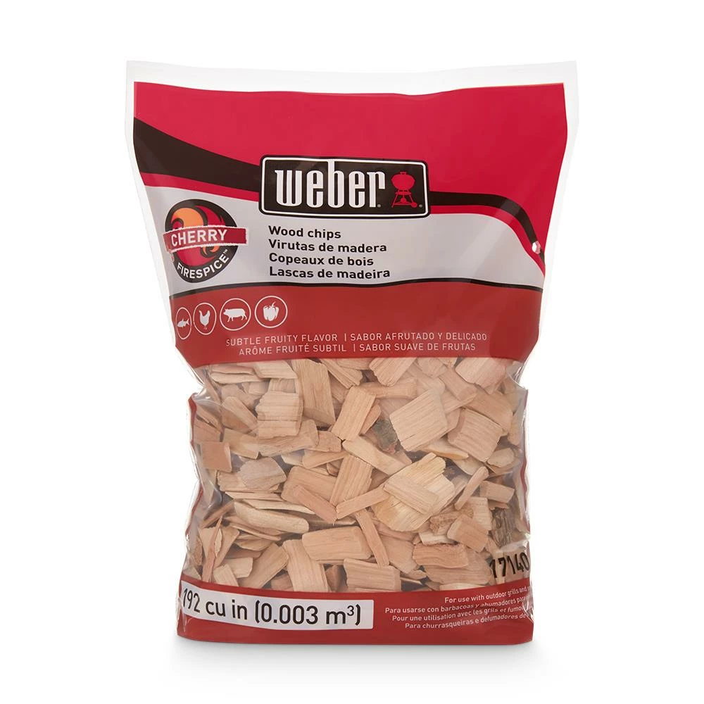 Weber Cherry 192 Cubic Inch(Es) Wood Chips 1 Weber Cherry 192 Cubic Inch(Es) Wood Chips