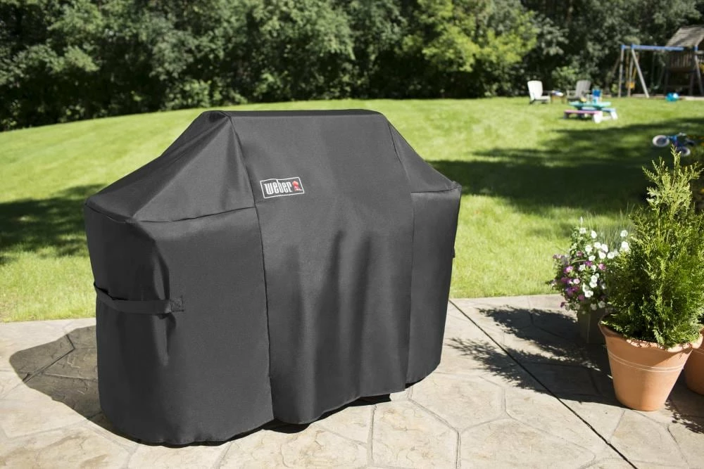 Weber Grill Covers 26.8-in W x 47-in H Black Gas Grill Cover 3 Weber Grill Covers 26.8-in W x 47-in H Black Gas Grill Cover - Image 3