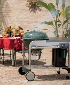 Weber Charcoal Grills Performer Deluxe 22-in W Green Kettle Charcoal Grill 26 Weber Charcoal Grills Performer Deluxe 22-in W Green Kettle Charcoal Grill -Weber Online Store 42700893