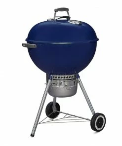 Weber Charcoal Grills Original Kettle 22-in W Deep Ocean Blue Kettle Charcoal Grill