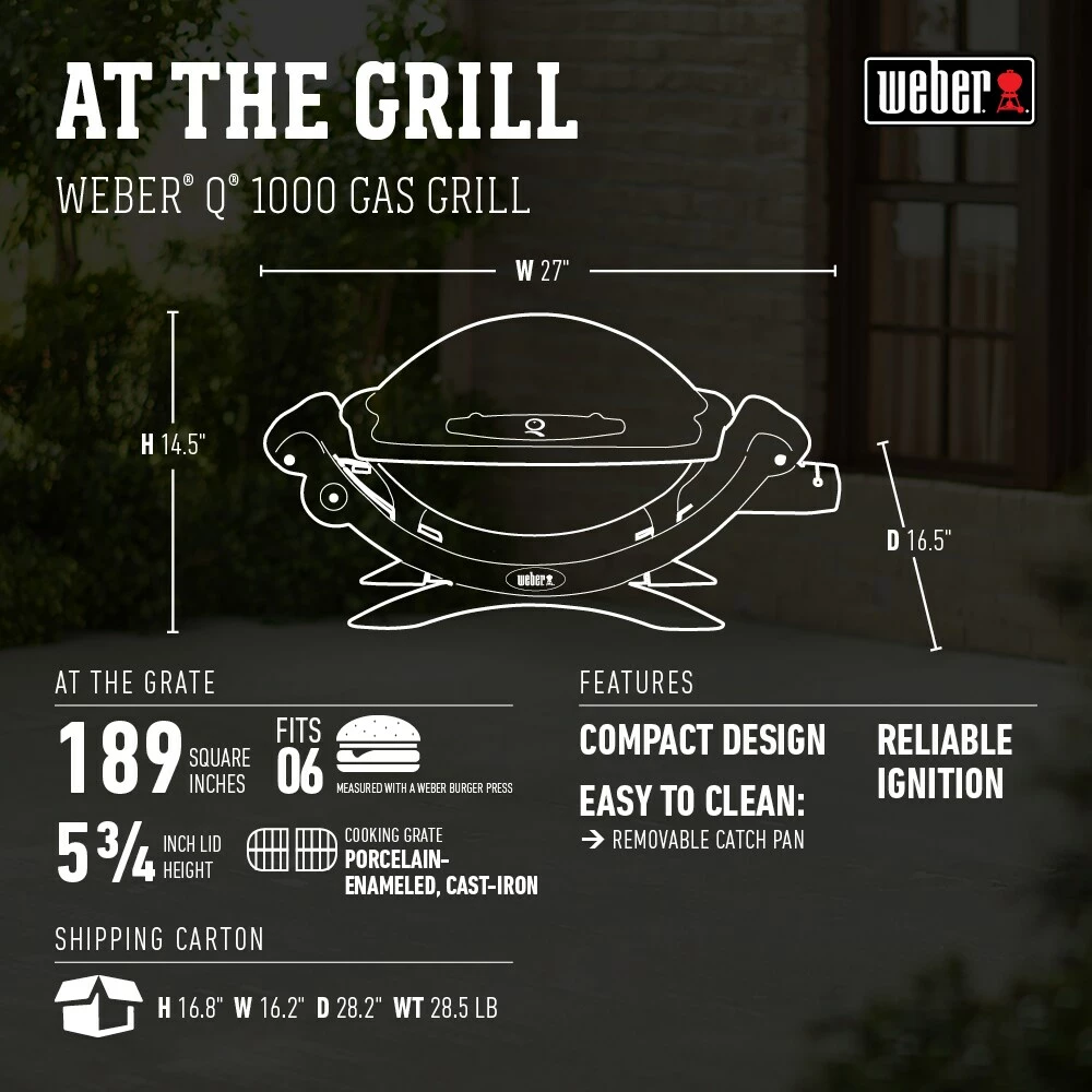 Weber Portable Grills Weber Q 1000 11 Weber Portable Grills Weber Q 1000 - Image 11
