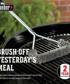 Weber Grill Brushes & Cleaning Blocks Plastic 21.8-in Grill Brush -Weber Online Store 44014982