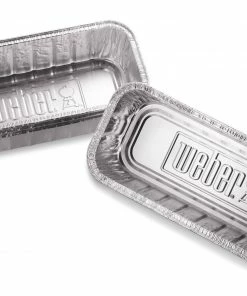 Weber Grill Drip Pans & Cups SmokeFire 10-Pack 11-in x 2.5-in W Disposable Aluminum Grill Drip Pan -Weber Online Store 44019090 scaled