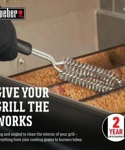 Weber Grill Brushes & Cleaning Blocks Plastic 16-in Grill Brush -Weber Online Store 44019149