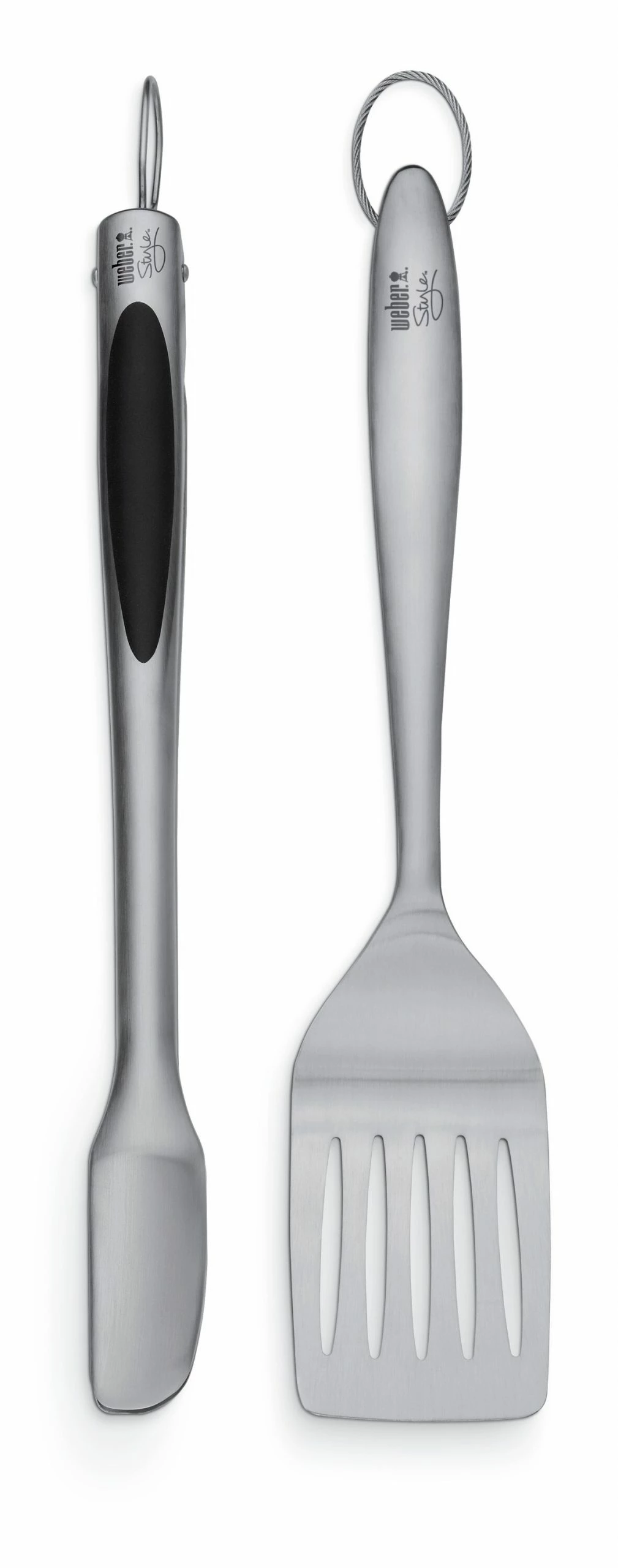 Weber Grilling Tools & Utensils 2-Pack Stainless Steel Tool Set 2 Weber Grilling Tools & Utensils 2-Pack Stainless Steel Tool Set - Image 2