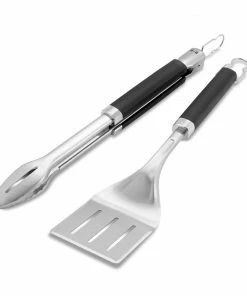 Weber Grilling Tools & Utensils Precision Grill Tongs and Spatula Set
