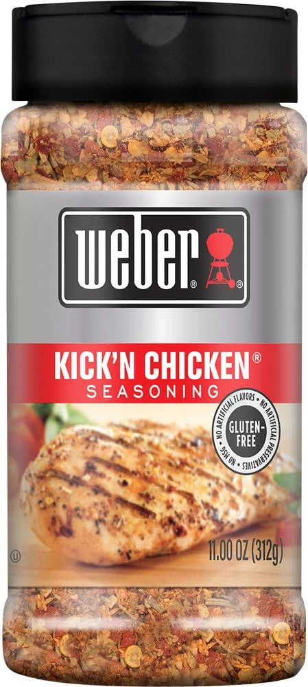 Weber Dry Seasoning & Marinades Weber Kick'n Chicken Seasoning 11 oz 1 Weber Dry Seasoning & Marinades Weber Kick'n Chicken Seasoning 11 oz