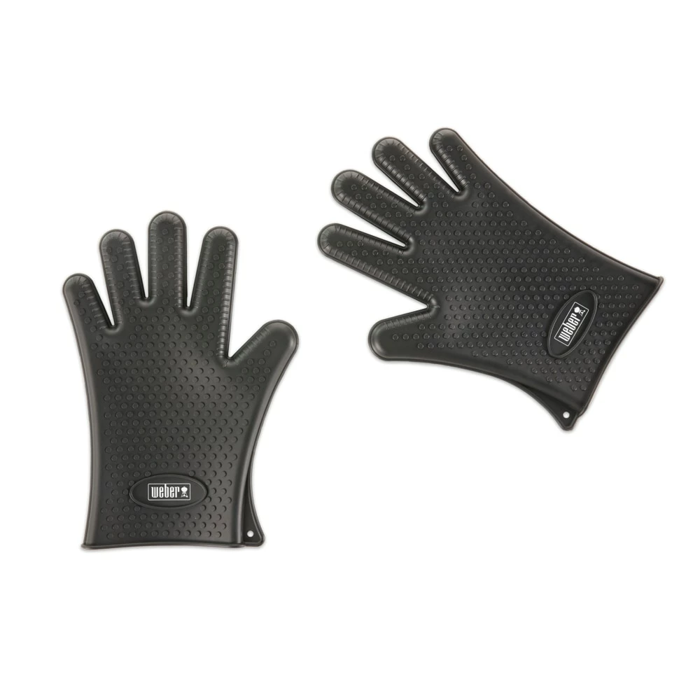 Weber Grilling Apparel 2-Pack Black Silicone Grill Gloves 2 Weber Grilling Apparel 2-Pack Black Silicone Grill Gloves - Image 2