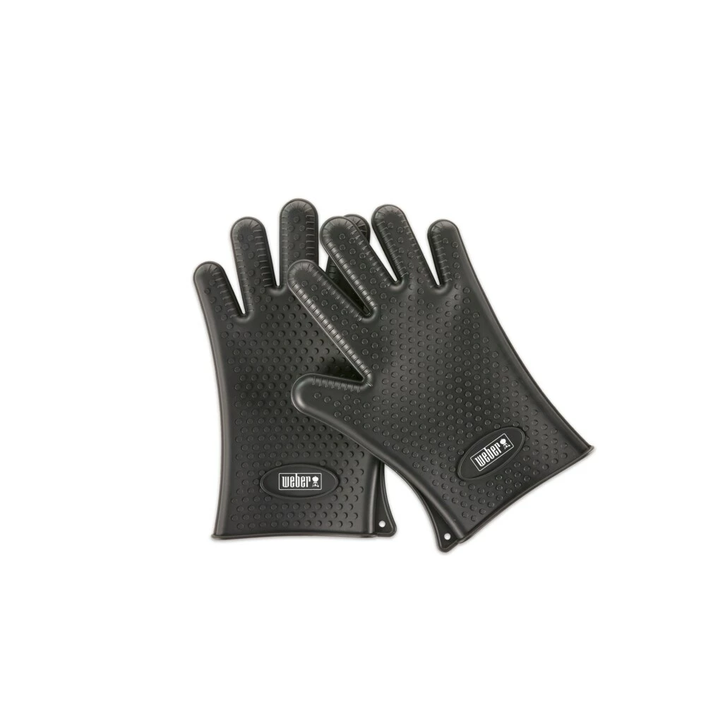 Weber Grilling Apparel 2-Pack Black Silicone Grill Gloves 3 Weber Grilling Apparel 2-Pack Black Silicone Grill Gloves - Image 3