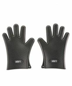 Weber Grilling Apparel 2-Pack Black Silicone Grill Gloves