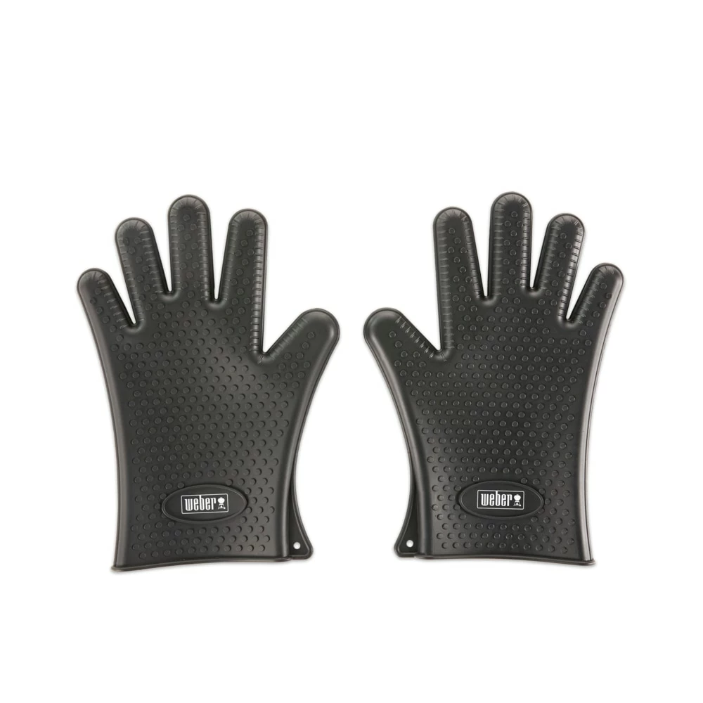 Weber Grilling Apparel 2-Pack Black Silicone Grill Gloves 1 Weber Grilling Apparel 2-Pack Black Silicone Grill Gloves