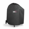 Weber Grill Covers Summit Kamado E6 Charcoal Grill Cover 35.8-in W x 43-in H Black Kamado Grill Cover