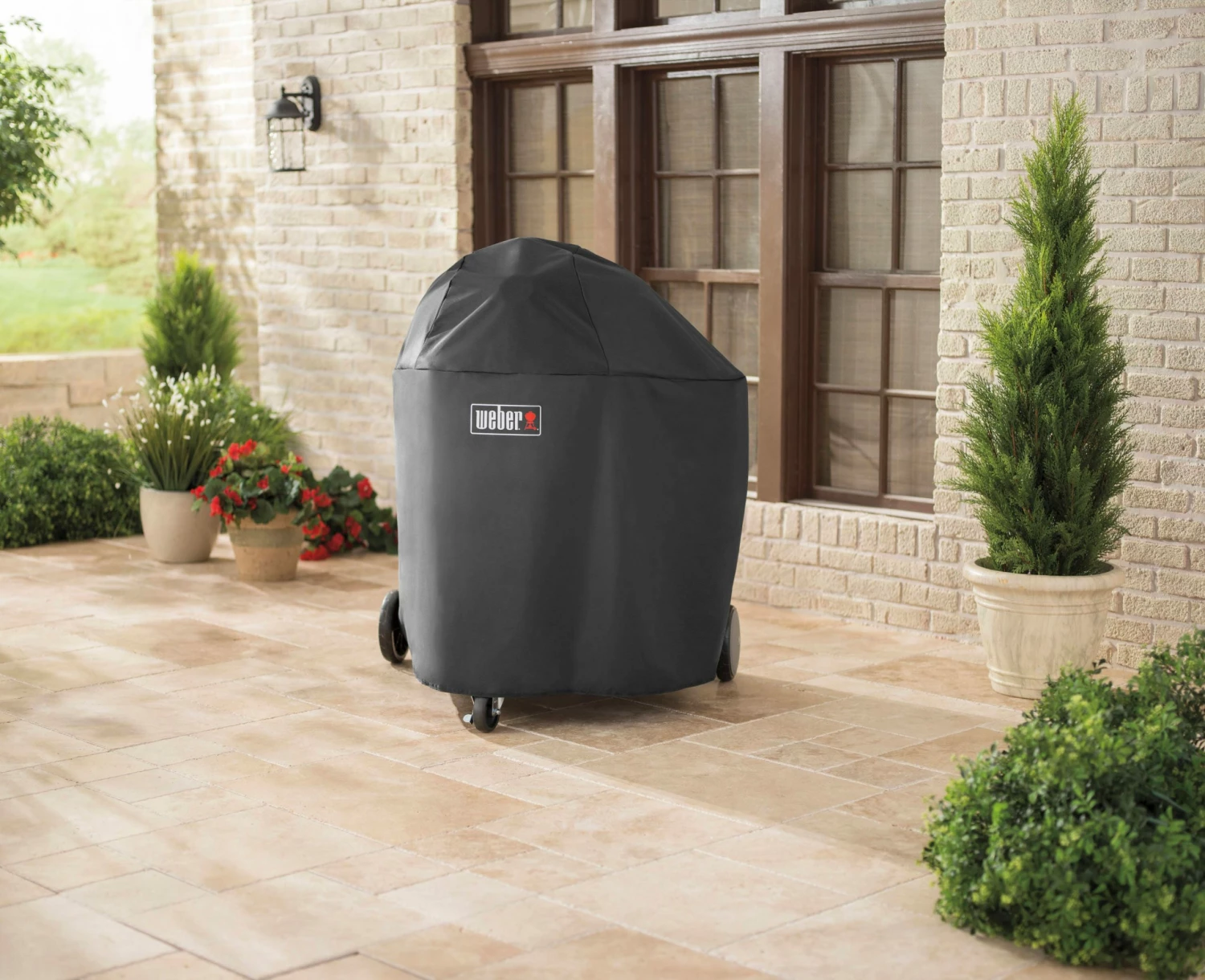 Weber Grill Covers Summit Kamado E6 Charcoal Grill Cover 35.8-in W x 43-in H Black Kamado Grill Cover 4 Weber Grill Covers Summit Kamado E6 Charcoal Grill Cover 35.8-in W x 43-in H Black Kamado Grill Cover - Image 4