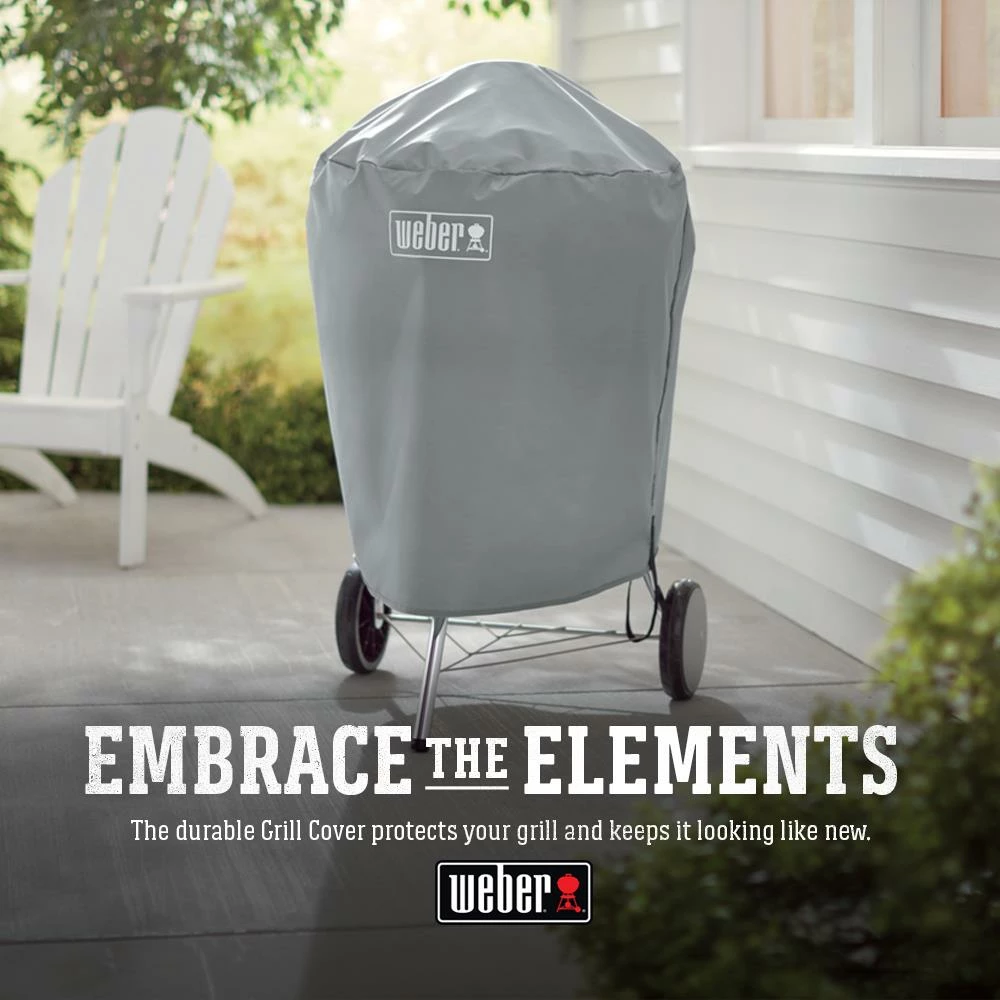 Weber Grill Covers 23.5-in W x 32.5-in H Blue Charcoal Kettle Grill Cover 2 Weber Grill Covers 23.5-in W x 32.5-in H Blue Charcoal Kettle Grill Cover - Image 2