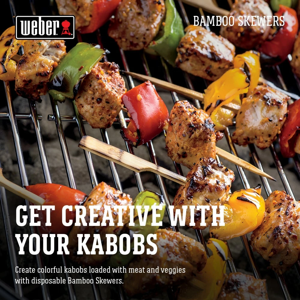 Weber Grilling Tools & Utensils 25-Pack Bamboo Skewer 7 Weber Grilling Tools & Utensils 25-Pack Bamboo Skewer - Image 7