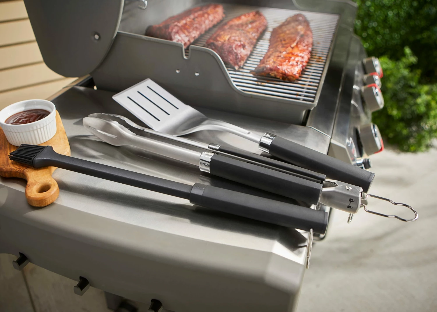 Weber Grilling Tools & Utensils Precision 3-Piece Grill Tool Set 4 Weber Grilling Tools & Utensils Precision 3-Piece Grill Tool Set - Image 4