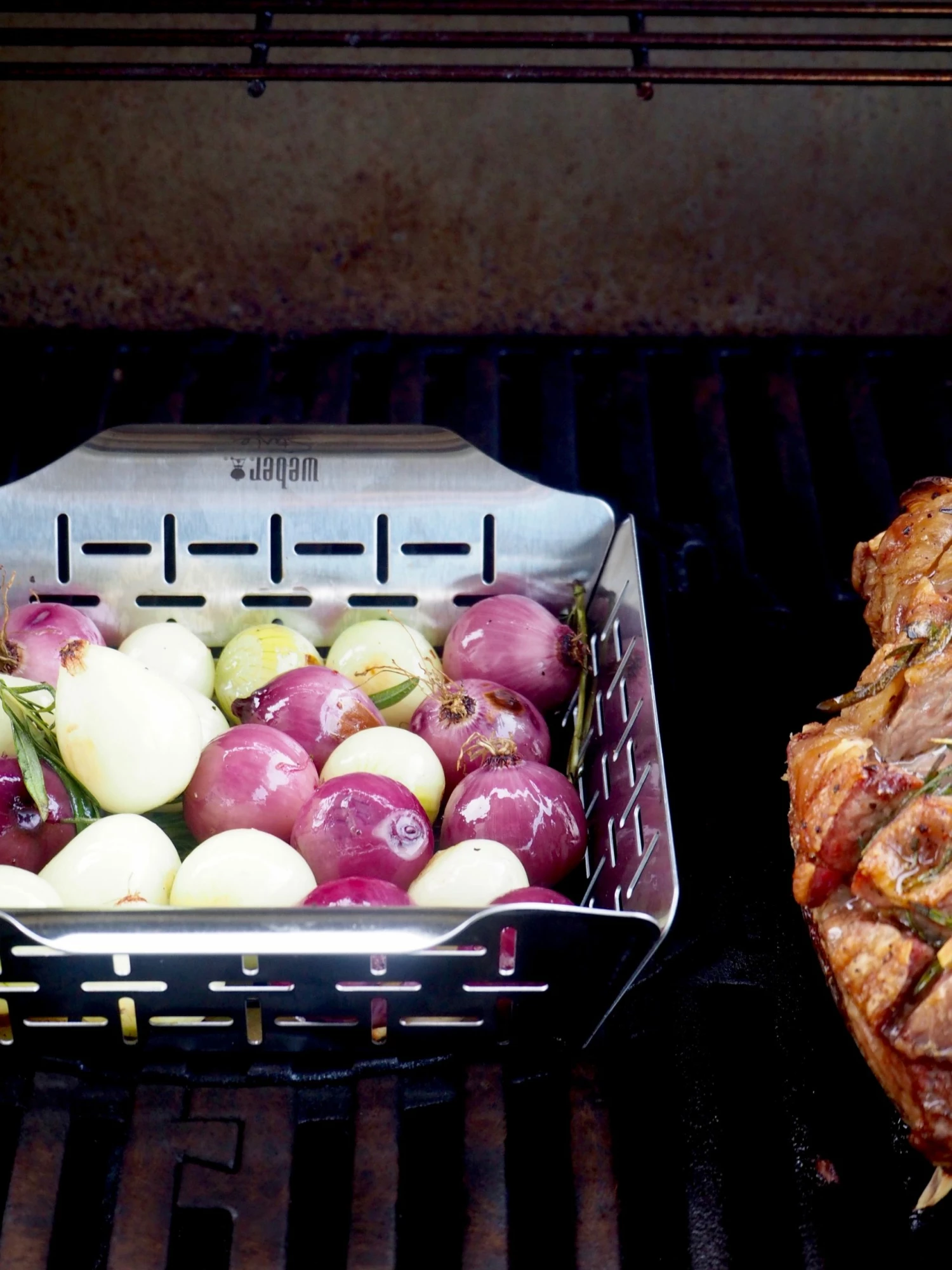 Weber Grill Cookware Small Stainless Steel Grill Basket 5 Weber Grill Cookware Small Stainless Steel Grill Basket - Image 5