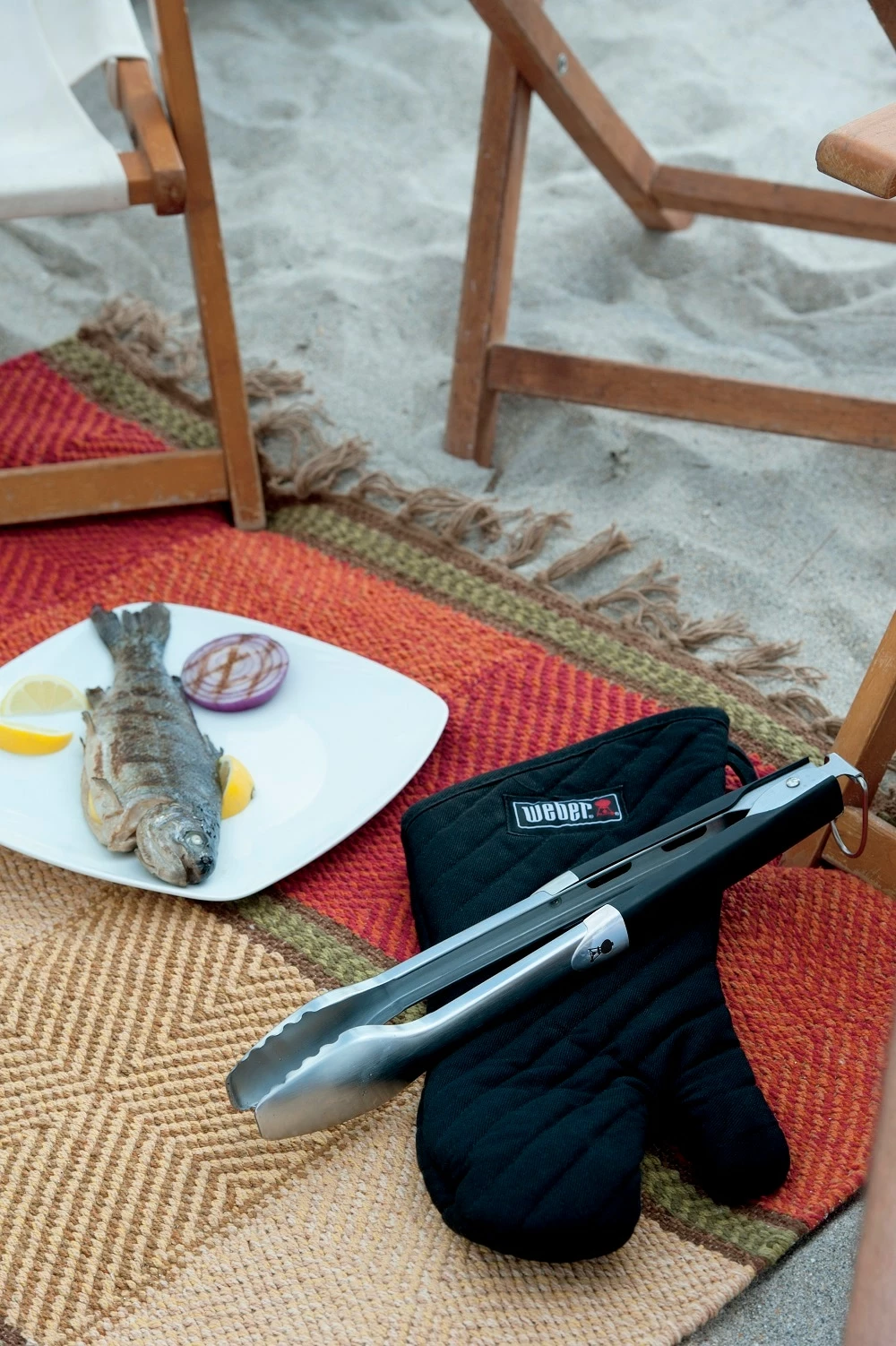 Weber Grilling Apparel Black Cotton Grill Mitt 2 Weber Grilling Apparel Black Cotton Grill Mitt - Image 2