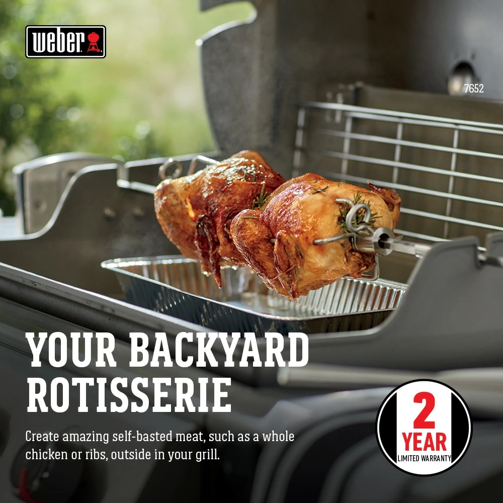 Weber Grill Rotisseries 42.1-in Stainless Steel Grill Rotisserie 6 Weber Grill Rotisseries 42.1-in Stainless Steel Grill Rotisserie - Image 6