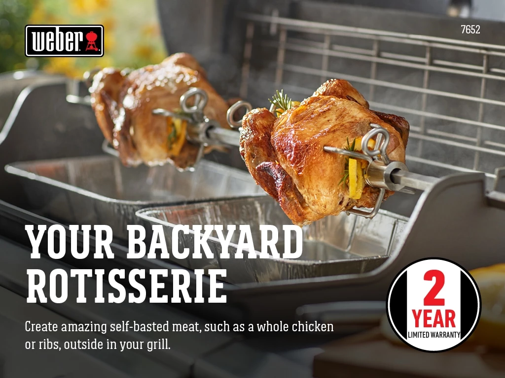Weber Grill Rotisseries 55.7-in Stainless Steel Grill Rotisserie 8 Weber Grill Rotisseries 55.7-in Stainless Steel Grill Rotisserie - Image 8