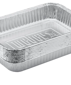 Weber Grill Drip Pans & Cups 10-Pack 8.6-in L x 6-in W Disposable Aluminum Foil Grill Drip Pan -Weber Online Store 44493838