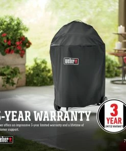 Weber Grill Covers 25-in W x 35-in H Black Charcoal Grill Cover -Weber Online Store 44494369