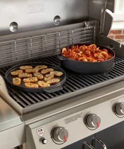 Weber Grill Cookware Porcelain-Enameled Cast-Iron Grill Pan Set 15 Weber Grill Cookware Porcelain-Enameled Cast-Iron Grill Pan Set -Weber Online Store 44495645 scaled