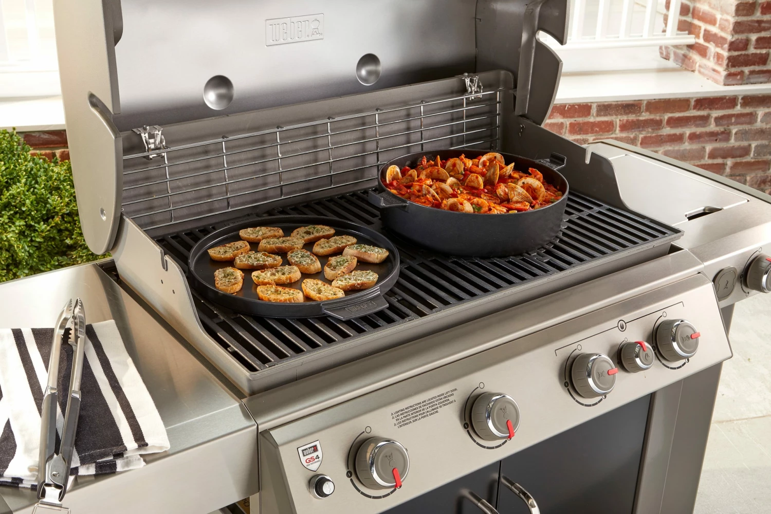 Weber Grill Cookware Porcelain-Enameled Cast-Iron Grill Pan Set 6 Weber Grill Cookware Porcelain-Enameled Cast-Iron Grill Pan Set - Image 6