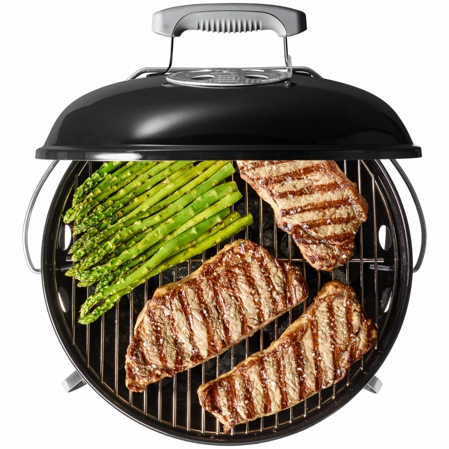 Weber Charcoal Grills Smokey Joe Premium 14-in W Black Kettle Charcoal Grill 12 Weber Charcoal Grills Smokey Joe Premium 14-in W Black Kettle Charcoal Grill - Image 12
